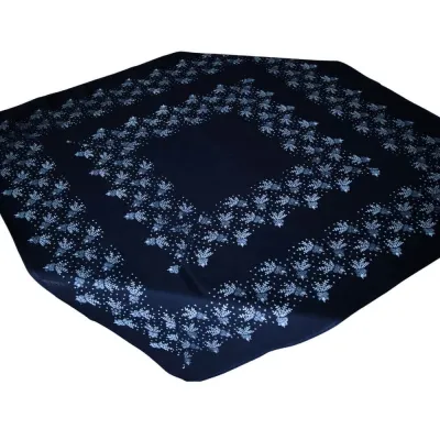 Pravý modrotiskový šátek ze 100% bavlny – 83 x 83 cm | Mojeponozky.cz