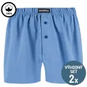 Pohodlné pánské trenky 4XL-5XL | světle modré 2 kusy | Mojeponozky.cz