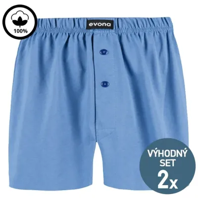 Pohodlné pánské trenky 4XL-5XL | světle modré 2 kusy | Mojeponozky.cz
