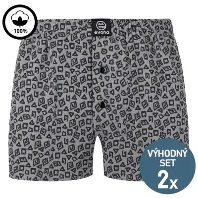 Set 2 ks - XXL trenýrky MICHAL - šedé | Mojeponozky.cz