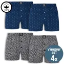 XXL bavlněné trenky - výhodný set 4 ks | Mojeponozky.cz