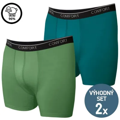 Merino boxerky - výhodná sada 2 kusů | Mojeponozky.cz