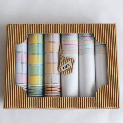 Dámské bavlněné kapesníky -sada 6 ks