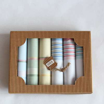 Dámské bavlněné kapesníky -sada 6 ks