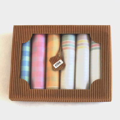 Dámské bavlněné kapesníky -sada 6 ks