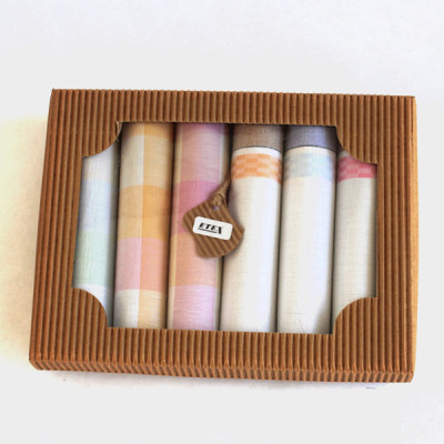 Dámské bavlněné kapesníky -sada 6 ks