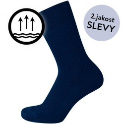 Vzorované ponožky proti pocení - modré