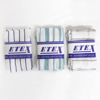Bavlněné utěrky v ekonomickém balení - sada 5 kusů Bavlněné utěrky v ekonomickém balení - sada 5 kusů