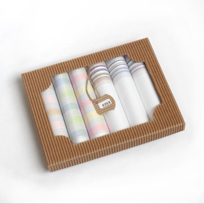 Dámské bavlněné kapesníky -sada 6 ks