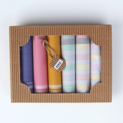 Dámské bavlněné kapesníky -sada 6 ks