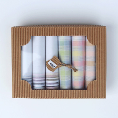 Dámské bavlněné kapesníky -sada 6 ks