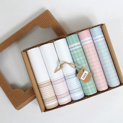 Dámské bavlněné kapesníky -sada 6 ks