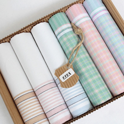 Dámské bavlněné kapesníky -sada 6 ks