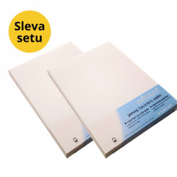 Bílá prostěradla 2 ks bez žehlení 90x200 – napínací, bavlněný satén