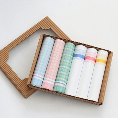 Dámské bavlněné kapesníky -sada 6 ks