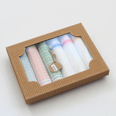 Dámské bavlněné kapesníky -sada 6 ks