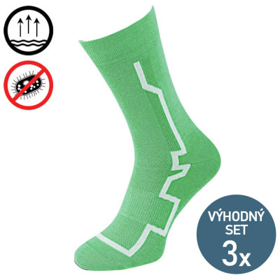 Sportovní antibakteriální ponožky - 3 páry Sportovní antibakteriální ponožky - 3 páry