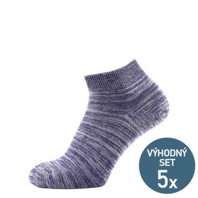 Sportovní kotníčkové ponožky s melírem FITO - 5 párů Sportovní kotníčkové ponožky s melírem FITO - 5 párů