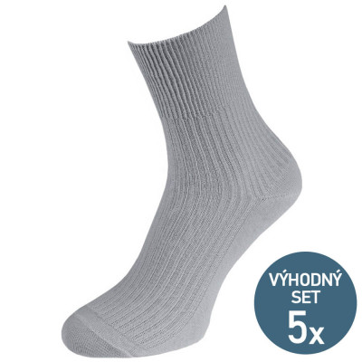 Dámské 100% bavlněné zdravotní ponožky - 5 párů Dámské 100% bavlněné zdravotní ponožky - 5 párů