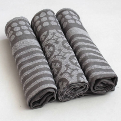 Designové kuchyňské utěrky - šedé - 100% bavlna | Mojeponozky.cz