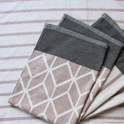 Luxusní utěrky z egyptské bavlny hnědé - 3 kusy