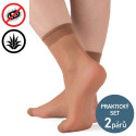 Silonové ponožky s Aloe Vera a stříbrem - 2 páry | Mojeponozky.cz