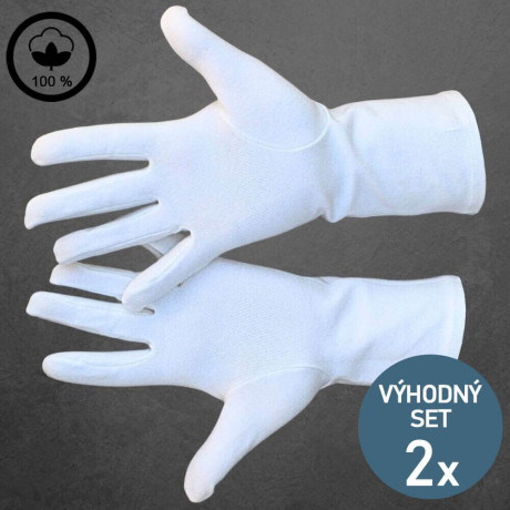 Pánské rukavice ze 100% bavlny - 2 páry | Mojeponozky.cz