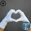 Dámské 100% bavlněné rukavice - 2 páry | Mojeponozky.cz