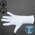 Dámské bavlněné rukavice s Aloe Vera - 2 páry | Mojeponozky.cz