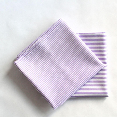 Bavlněné šátky s pruhy - fialová - 2 kusy | KNITVA