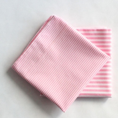 Bavlněné šátky s pruhy - růžová - 2 kusy | KNITVA