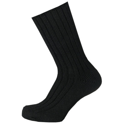 Vlněné zdravotní ponožky bez lemu Zora - černé 38 EU | KNITVA