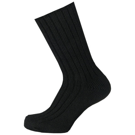 Vlněné zdravotní ponožky bez lemu Zora - černé 38 EU | KNITVA