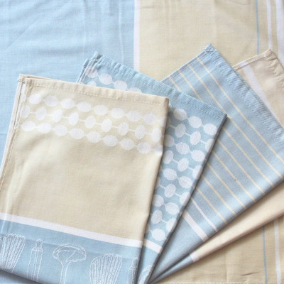 Výhodná sada luxusních utěrek - světlé - 9 ks | Mojeponozky.cz