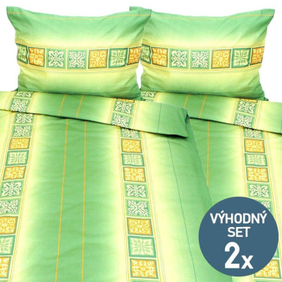 Povlečení na dvě postele - bavlna satén - 200-220 | KNITVA