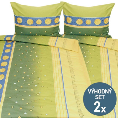 Dětské bavlněné saténové povlečení bez žehlení - set 2ks | KNITVA