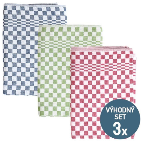Vysoce odolné kuchyňská utěrky pro náročné - 3 kusy | KNITVA