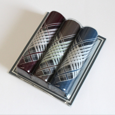 Elegantní pánské bavlněné kapesníky - 3 kusy | Mojeponozky.cz