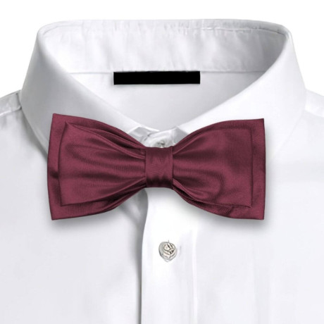 Dvojitý pánský motýlek vínový – česká kvalita | KNITVA