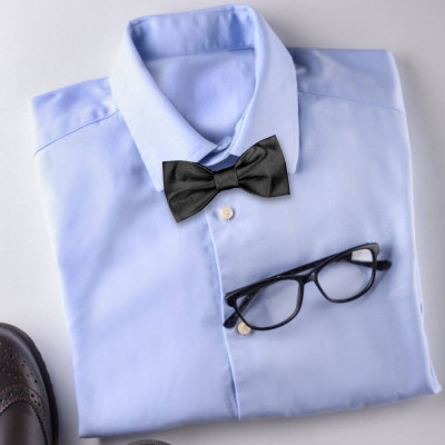 Klasický motýlek v černé barvě – česká kvalita | KNITVA