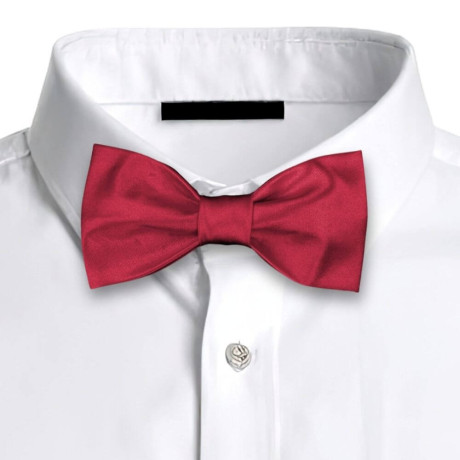 Klasický motýlek červený – česká kvalita na svatbu i ples | KNITVA