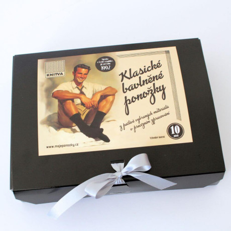 10 párů pánských ponožek v dárkovém balení | Mojeponozky.cz