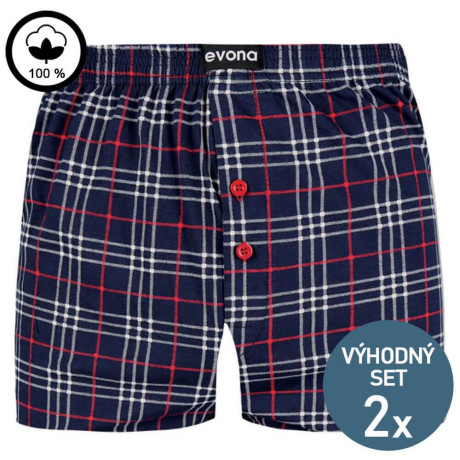 Bavlněné trenky DELON – modré – 2 kusy | Mojeponozky.cz