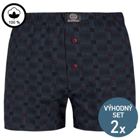 Bavlněné trenky MICHAL – tmavě modré – 2 kusy | Mojeponozky.cz