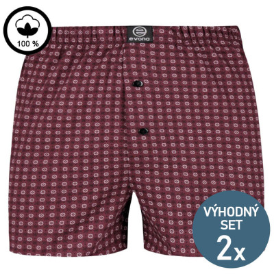 Bavlněné trenky MICHAL – vínové – 2 kusy | Mojeponozky.cz