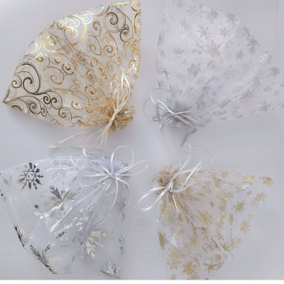 Vánoční organzový sáček