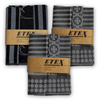 Výhodná sada luxusních utěrek - tmavé - 9 ks | Mojeponozky.cz