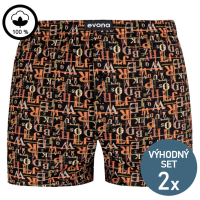 Bavlněné trenky DELON 4XL oranžové – 2 kusy | Mojeponozky.cz
