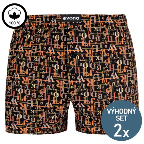 Bavlněné trenky DELON 4XL oranžové – 2 kusy | Mojeponozky.cz