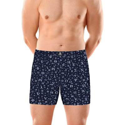 Pánské bambusové boxerky - řecká abc – česká kvalita | Mojeponozky.cz